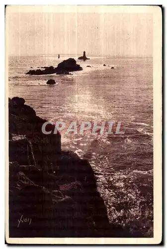 Ansichtskarte AK Cote sauvage Pointe Du Raz (Finistere) La Phare de la Vieille