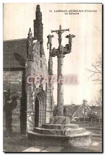 Ansichtskarte AK Lampaul Gumiliau (Finistere) Le Calvaire