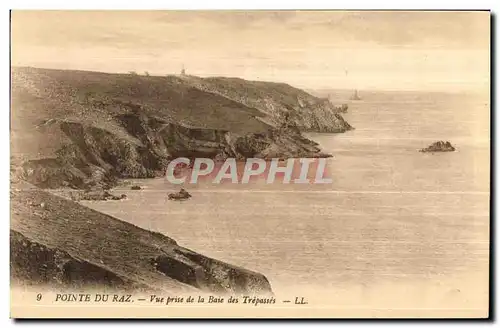 Ansichtskarte AK Pointe Du Raz Vue prise de la Baie des Trepasses