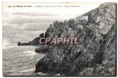 Cartes postales La Pointe Du Raz Le Moine vu de l extreme Pointe Region d Audierne