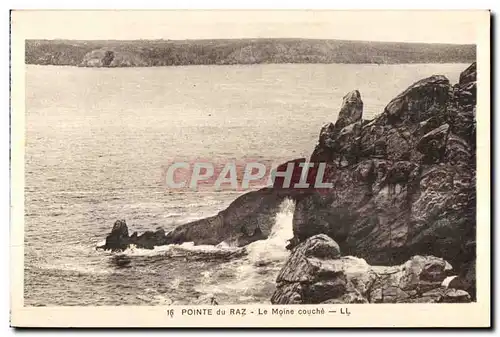 Ansichtskarte AK Pointe du Raz Le Moine couche