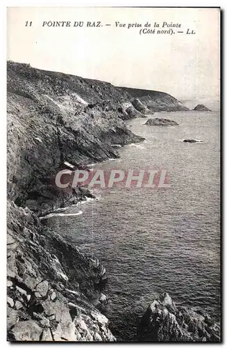 Cartes postales Pointe du Raz Vue prise de la Pointe