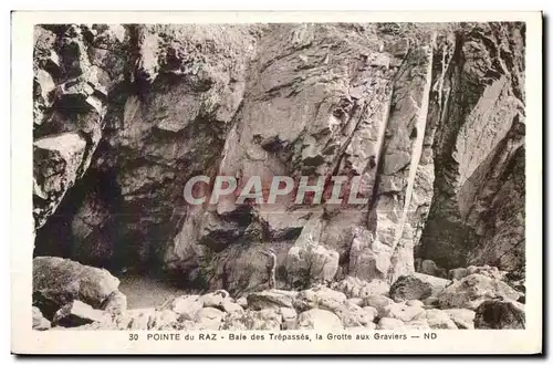 Ansichtskarte AK Pointe du Raz Baie des Trepasses la Grotte aux Graviers