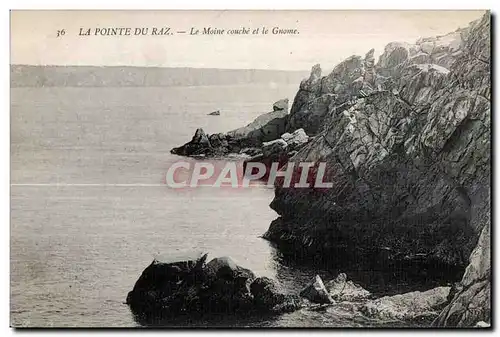 Cartes postales La Pointe du Raz Le Moine coucbe et le Gnome