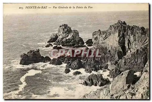 Ansichtskarte AK Pointe Du Raz Vue Generale de la Pointe de Van