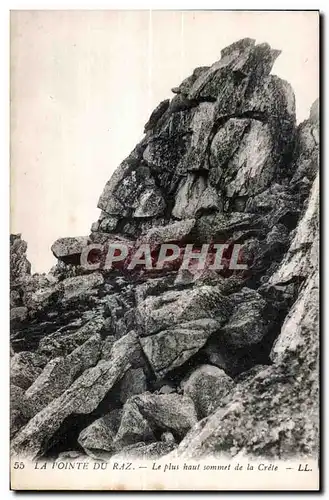 Ansichtskarte AK La Pointe Du Raz Le Plus Haut Sommet de la Crete