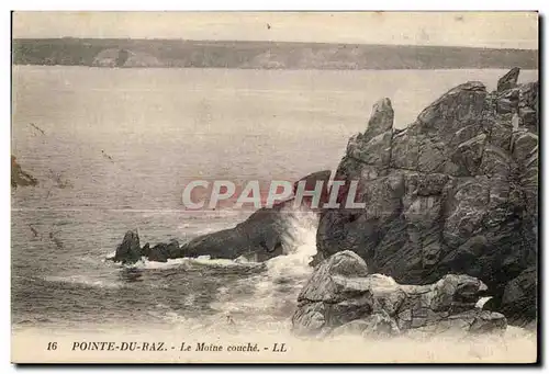 Cartes postales La Pointe Du Raz Le Moine Couche