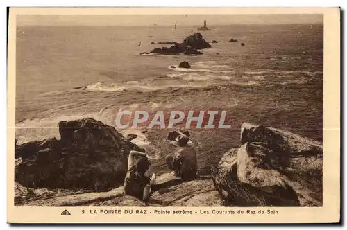 Ansichtskarte AK La Pointe Du Raz Points extreme Les Courants du Raz de Sein