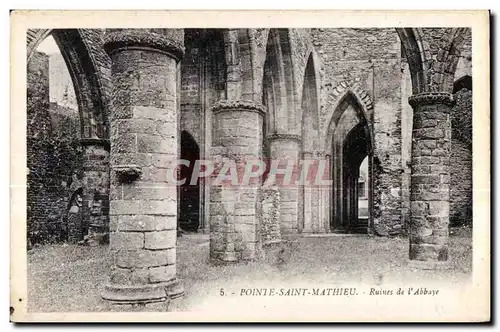 Ansichtskarte AK Pointe Saint Mathieu Ruines de L Abbaye