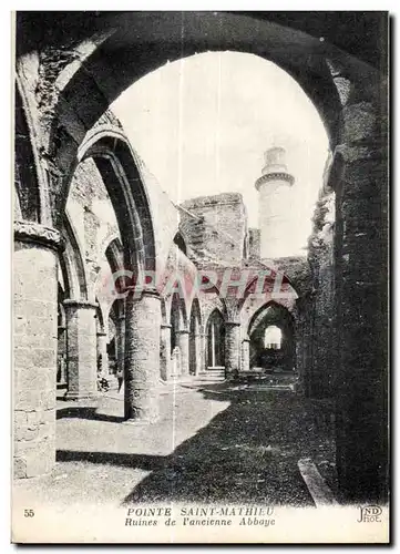 Cartes postales Pointe Saint Mathieu Ruines de l Ancienne Abbaye