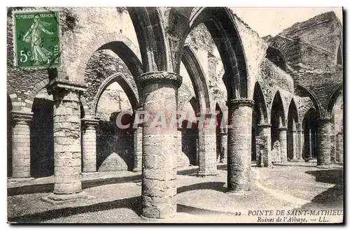 Ansichtskarte AK Pointe De Saint Mathieu Ruines de l Abbaye