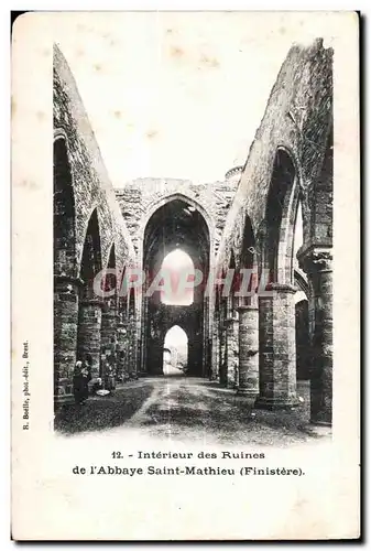 Environs de Brest - Saint Mathieu - Ruines de l Abbaye - Ansichtskarte AK