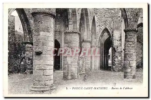 Environs de Brest - Pointe Saint Mathieu - Ruines de l Abbaye - Ansichtskarte AK