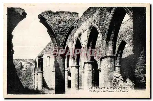 Environs de Brest - Pointe Saint Mathieu - Ruines de l Abbaye - Ansichtskarte AK