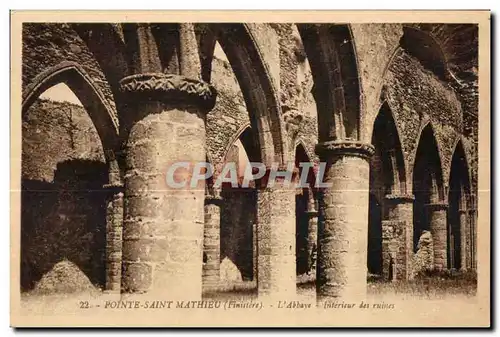 Environs de Brest - Pointe Saint Mathieu - Ruines de l Abbaye - Ansichtskarte AK