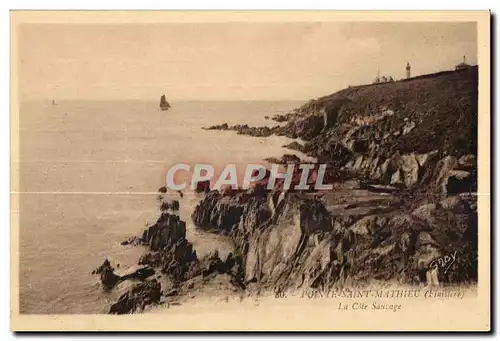 Pointe Saint Mathieu - La Cote Sauvage - Ansichtskarte AK