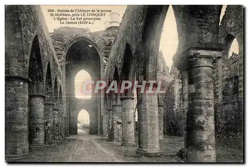 Pointe Saint Mathieu - Ruines de l Abbaye - Ansichtskarte AK