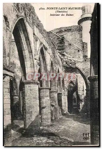 Pointe Saint Mathieu - Interieur des Ruines - Ansichtskarte AK