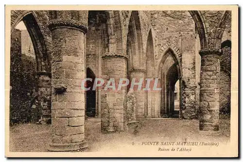 Pointe Saint Mathieu - Ruines de l Abbaye - Ansichtskarte AK