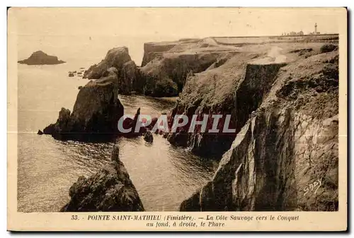 Pointe Saint Mathieu - La Cote Sauvage - Ansichtskarte AK