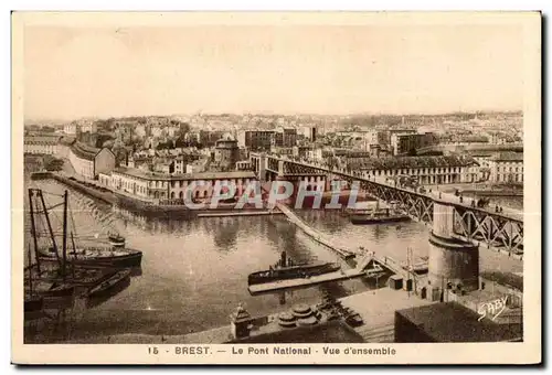 Brest - Le Pont National - Vue d Ensemble - Cartes postales