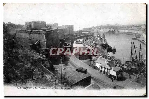 Brest - Le Chateau - Port de Guerre - Cartes postales