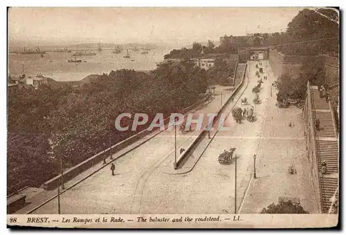 Brest - Les Rampes et la Rade - Ansichtskarte AK