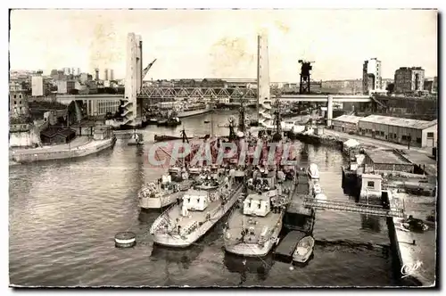 Brest - Le Pont de Recouvrance Bateaux - Cartes postales moderne