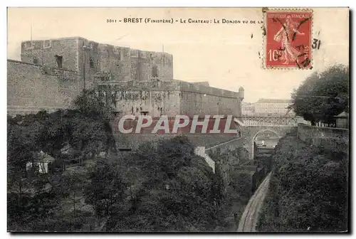 Brest - Le Chateau - Le Donjon - Ansichtskarte AK