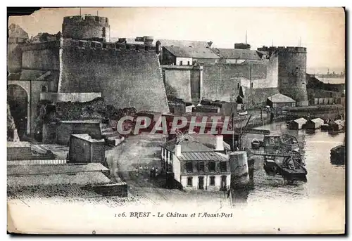 Brest - Le Chateau et l Avant Port - Cartes postales
