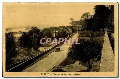 Cartes postales Brest Vue prise du Cours d Ajot