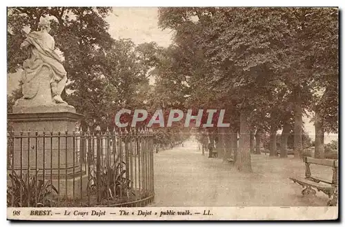 Cartes postales Brest Le coursd Dajot The Dajot Public Walk