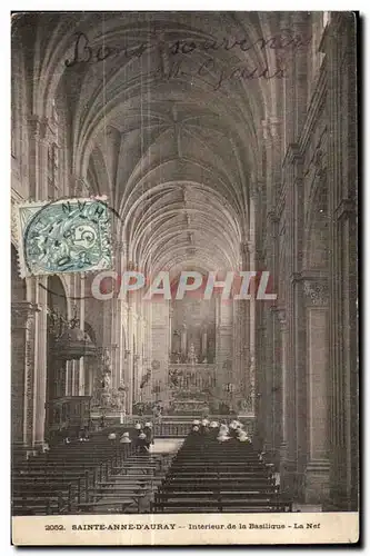 Ansichtskarte AK Sainte Anne D Auray Interieur de la Basilique