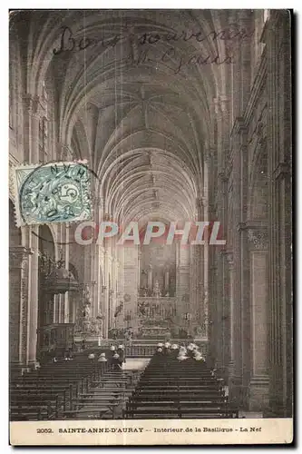 Cartes postales Sainte Anne D Auray Interieur de la Basilique