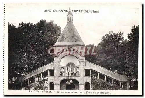 Ansichtskarte AK Ste Anne D Auray La Scala oa se donnait les offices en plein vent