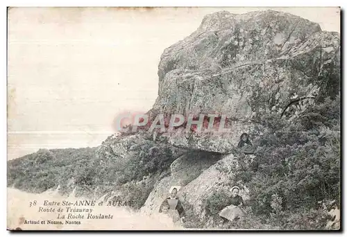 Ansichtskarte AK Entre Ste Anne et Auray Route de Treauray La Roche Roulante Enfants