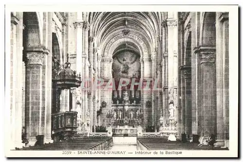 Sainte Anne d Auray - Interieur de la Basilique Orgue - Cartes postales