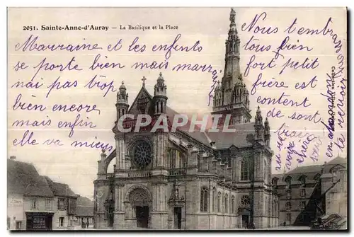 Sainte Anne d Auray - La Basilique et la Place - Cartes postales