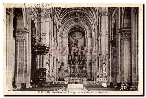 Sainte Anne d Auray - Interieur de la Basilique Orgue - Cartes postales