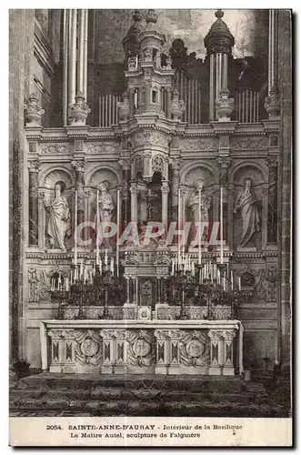 Sainte Anne d Auray - Interieur de la Basilique orgue - Cartes postales