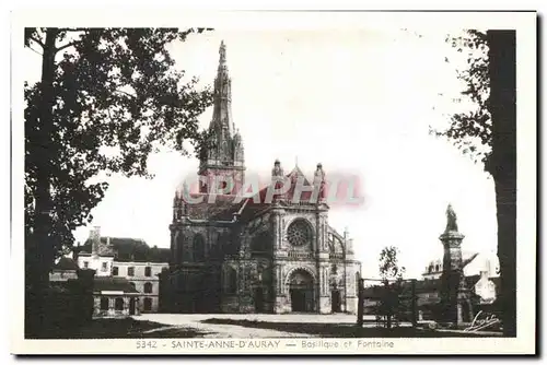 Sainte Anne d Auray - Basilique et Fontaine - Cartes postales