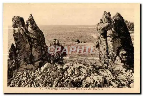 Cartes postales Ile D Ouessant Rochers du Creac h