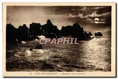 Cartes postales Ile D Ouessant Rochers de Creac h