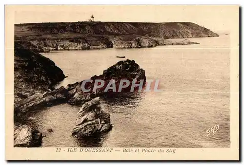 Ansichtskarte AK Ile D Ouessant Baie et Phare du Stiff