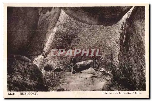 Cartes postales Huelgoat Interieur de la Groite d Artus