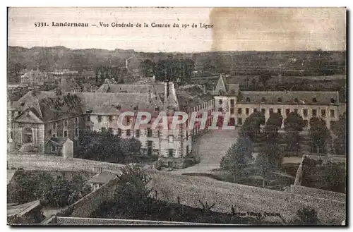 Ansichtskarte AK Landerneau Vue Generale de la Caserne du de ligne Militaria