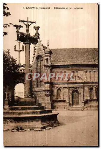 Cartes postales Lampaul (Finistere) L Ossuaire et les Calvaires