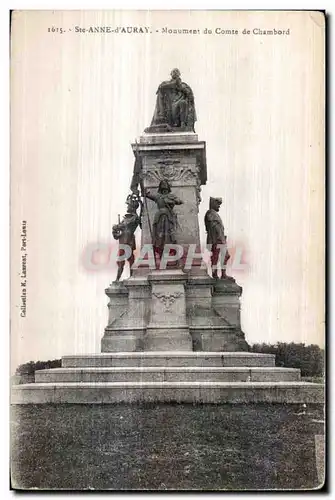 Cartes postales Ste Anne d Auray Monument du Comte de Chambord