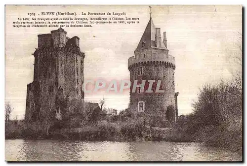 Cartes postales Elven (Morbihan) La Forteresse de Largoet