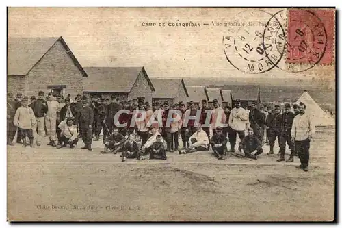 Ansichtskarte AK Camp de Coetquidan Vue generale des baraques Militaria